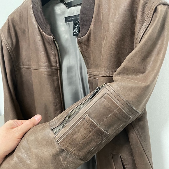 Marc by March Jacobs Leather Jacket Size Medium - Picture 3 of 4